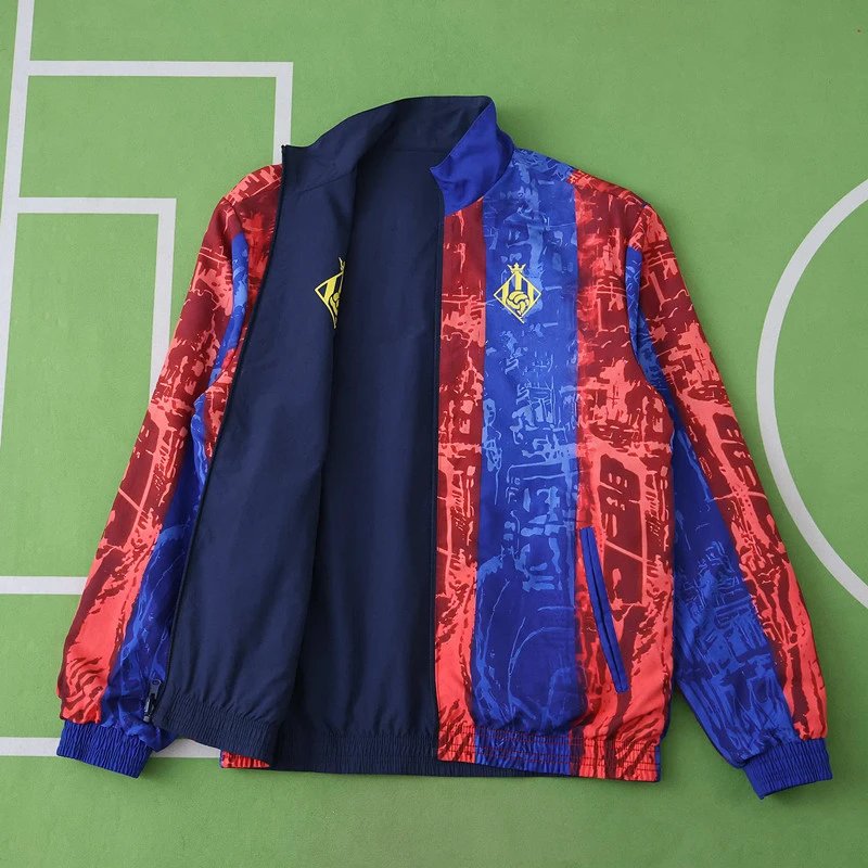 24-25 Barcelona Red and Blue/Dark Blue Double-Sided Jersey (Customization info must be noted in order remarks, messages are not accepted)