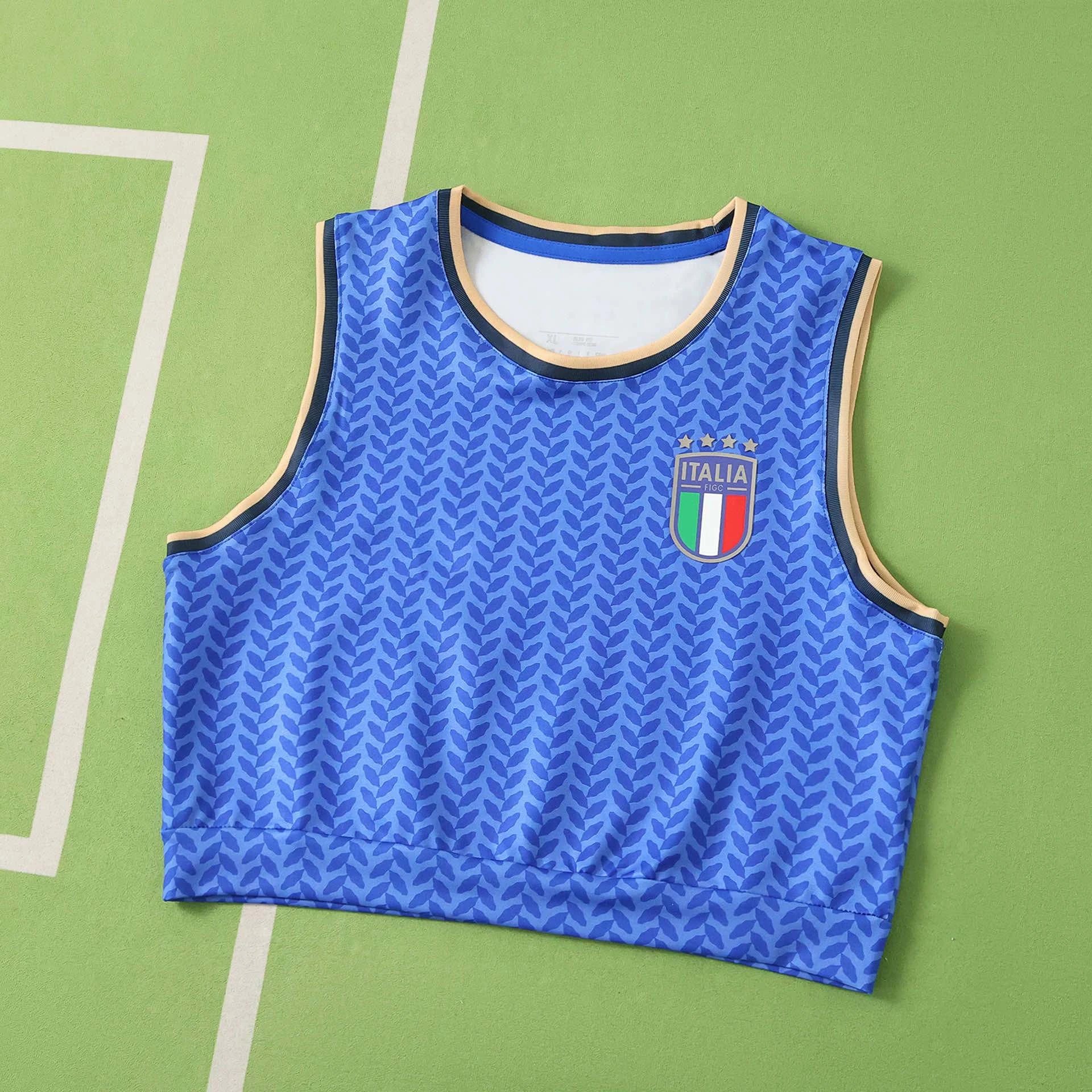 2026 Italy Home Women's Yoga Sleeveless Tank Top (For customization, please leave a note when placing your order; messages are not counted)