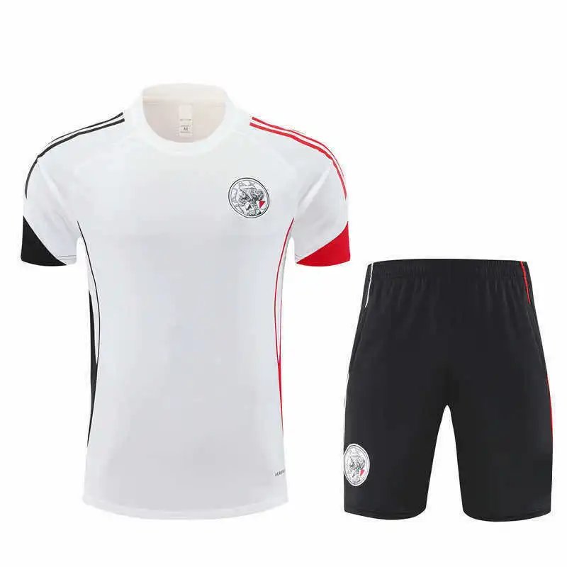 2526 Ajax White Training Suit Set Short Sleeve (Please note customization info in order remarks, messages do not count)