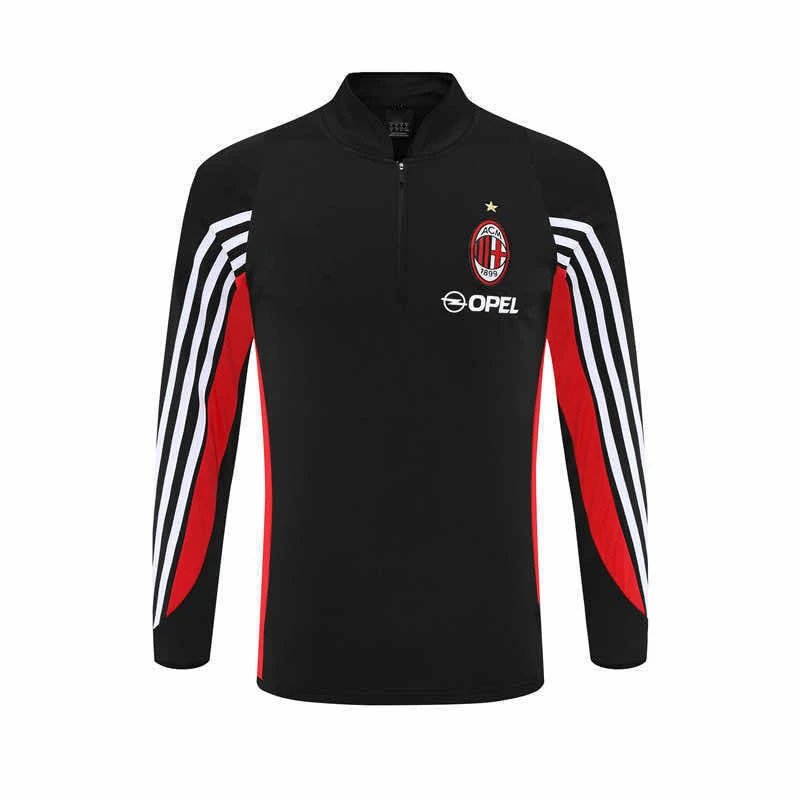 0506AC Red Vintage Half-Zip Long Sleeve (Please note customization details when placing your order; messages are not counted)