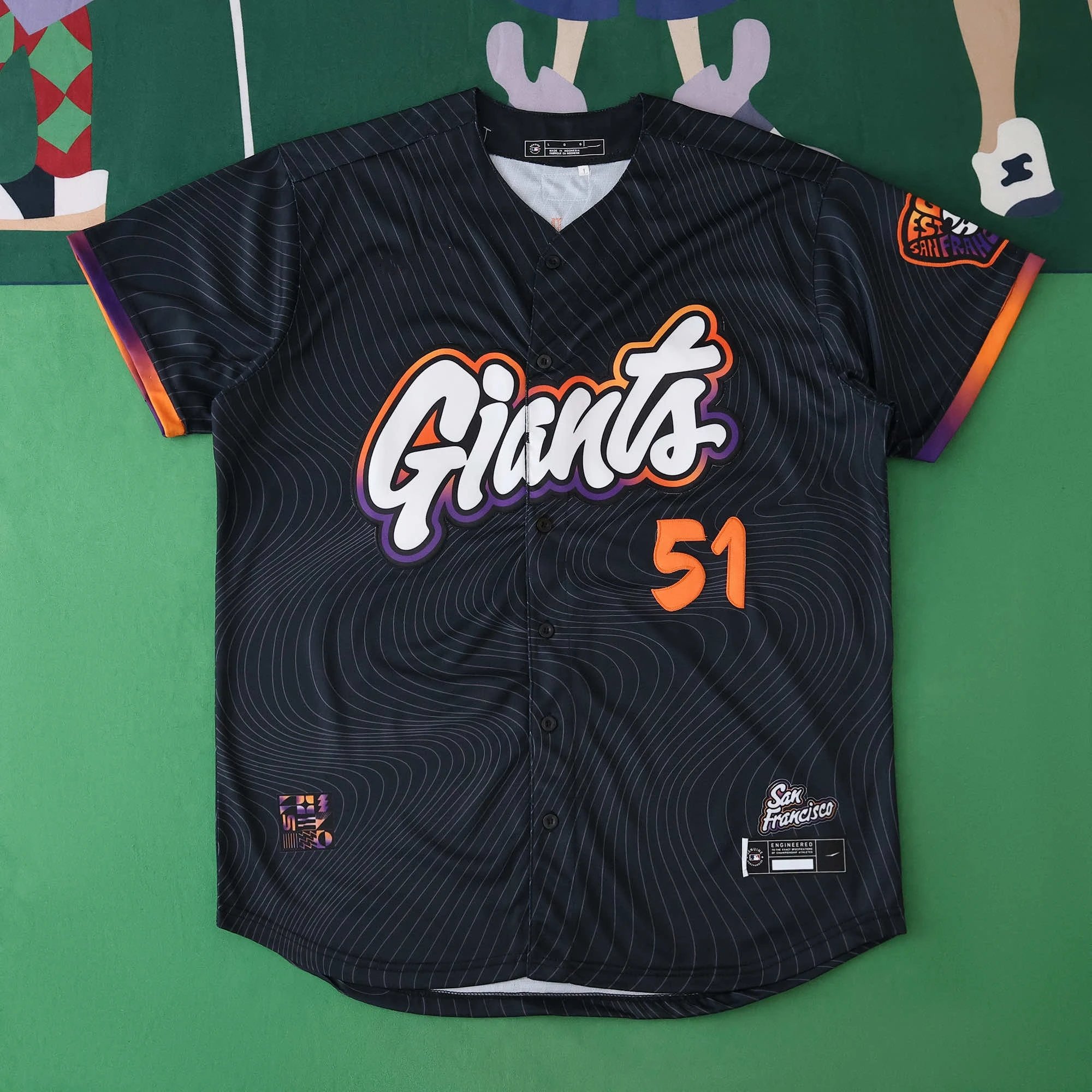 2025 MLB San Francisco Giants 51-J.H.LEE (Please leave customization info in order notes; messages will not be counted)