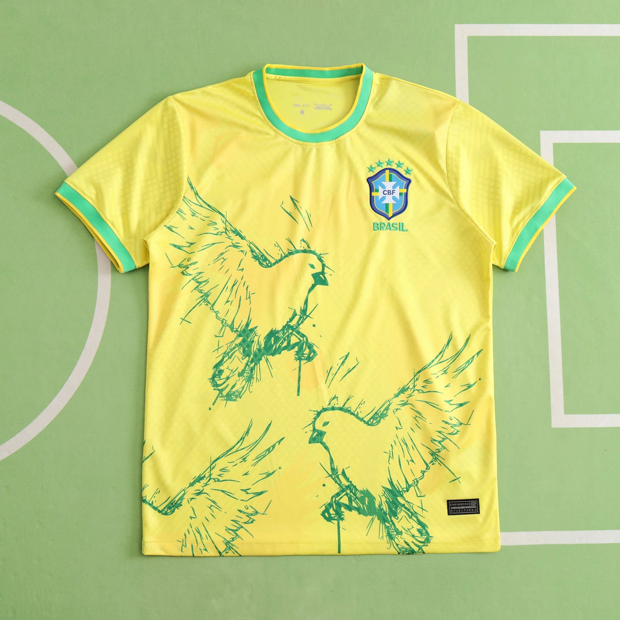 24/25 Brazil Yellow Little Canary Thai Version (For customization, please leave a note when placing your order. Do not send private messages.)