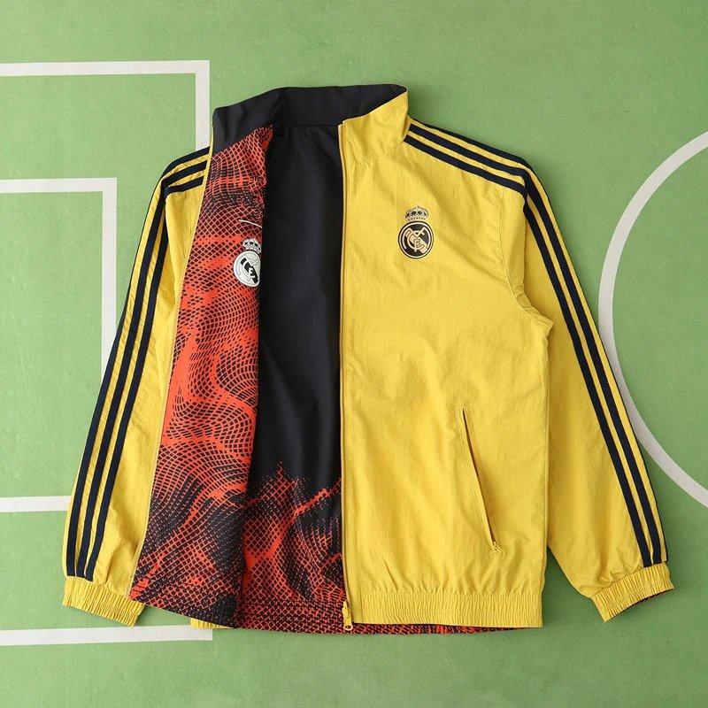 24/25 Real Madrid Yellow & Black Reversible Kit (Please note customization info in order remarks, messages won't count)