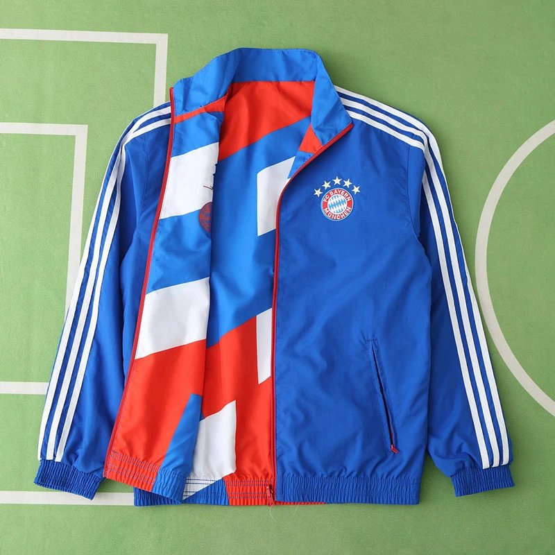 24/25 Bayern Blue Reverse White Red Blue Reversible Jersey (Please leave customization info in order notes, messages are not accepted)