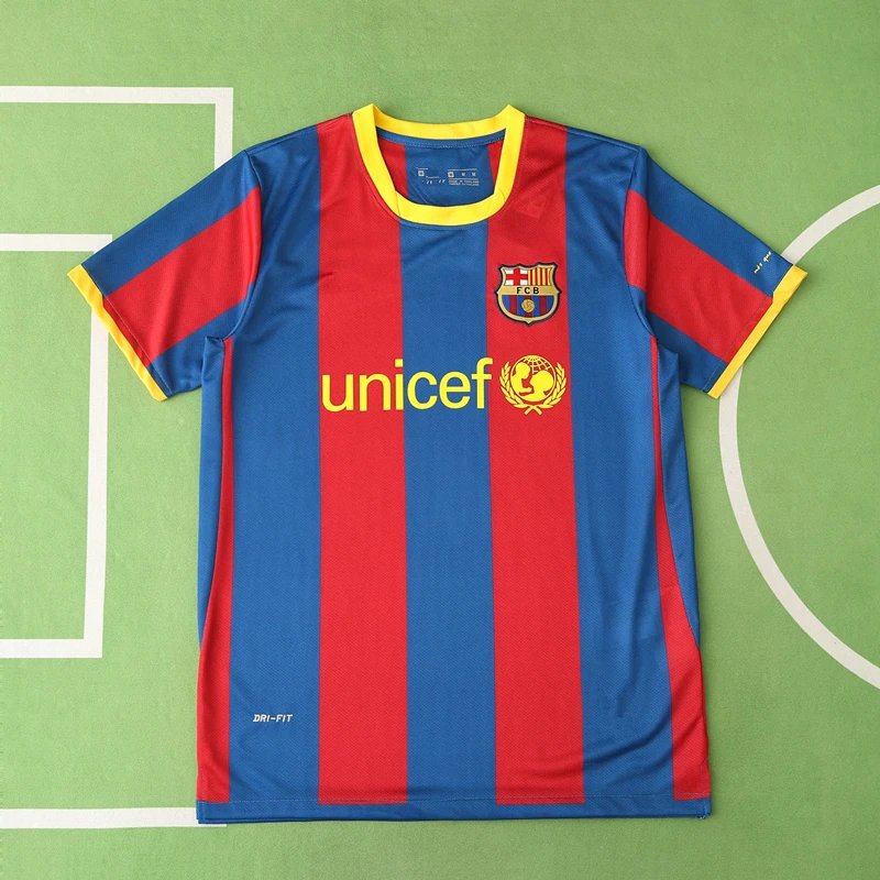 1011 Barcelona Home Thai Version (No Small Text on Chest) (For customization, please leave a note when placing your order; do not send private messages)