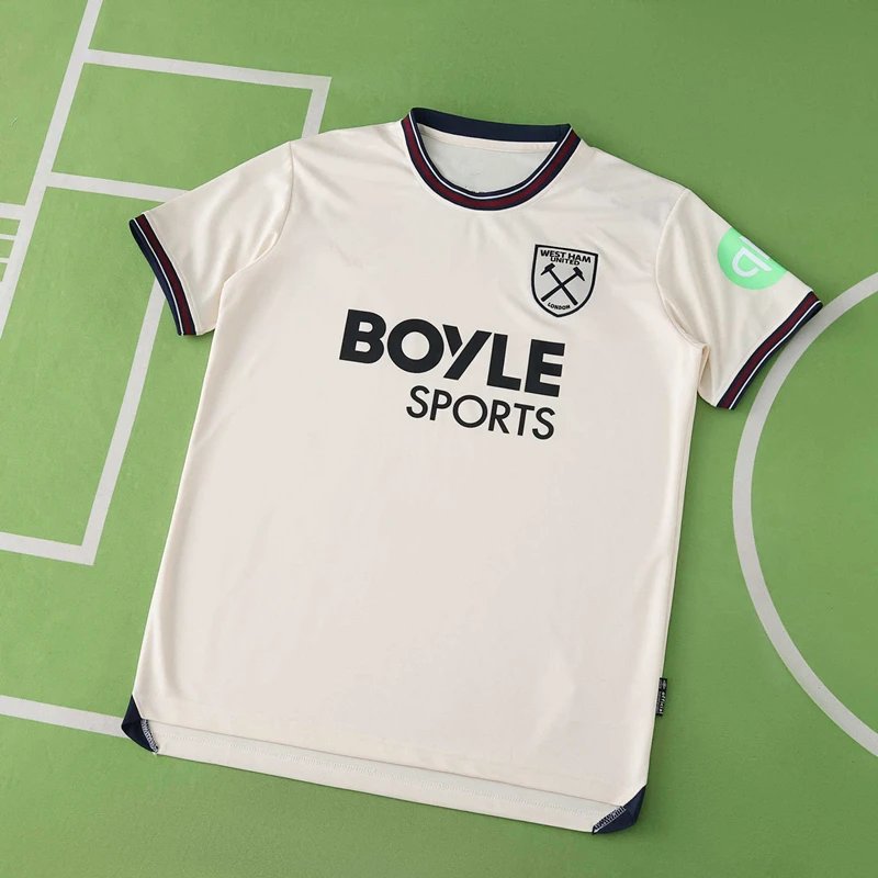 2526 West Ham Away White Thai Version (Please note customization info when placing order, messages won't count)