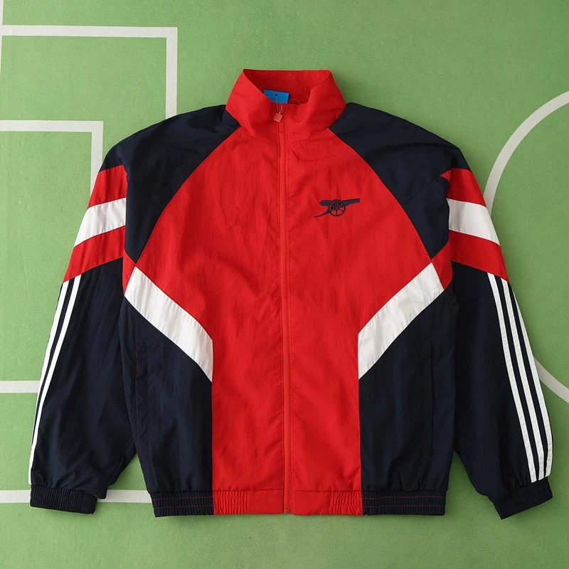 2425 Arsenal Red Windbreaker Embroidered (For customization info, please leave a note when placing your order; messages do not count)