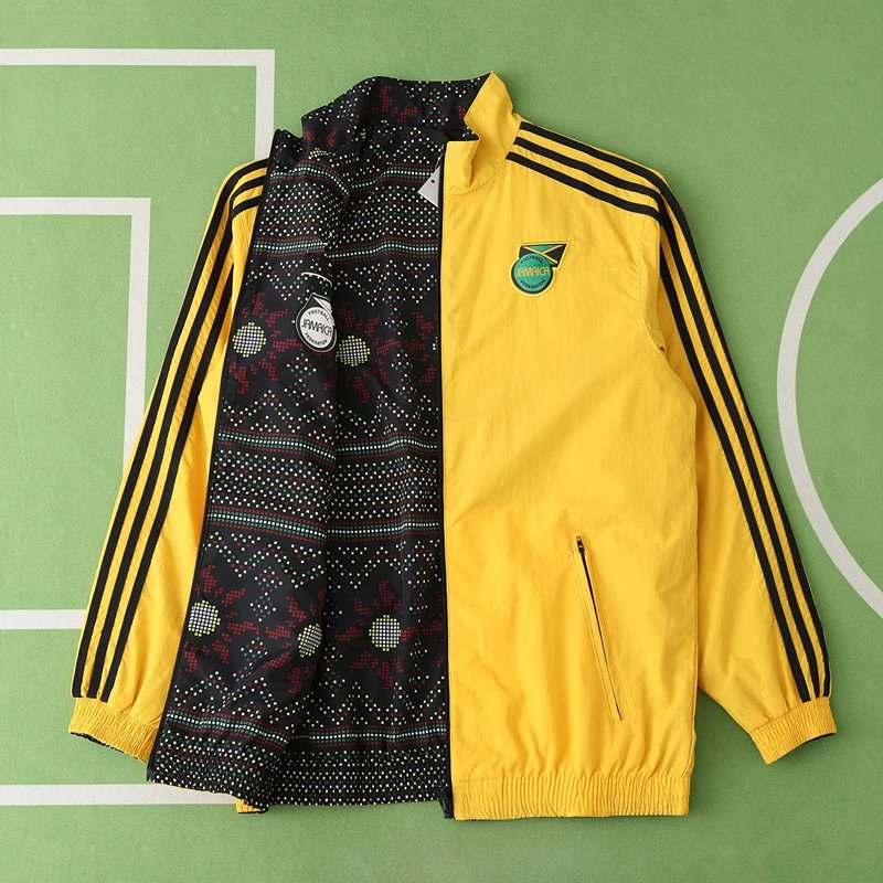 2425 Jamaica Yellow on Black Reversible Jersey (Please include custom info in order notes; messages not accepted)