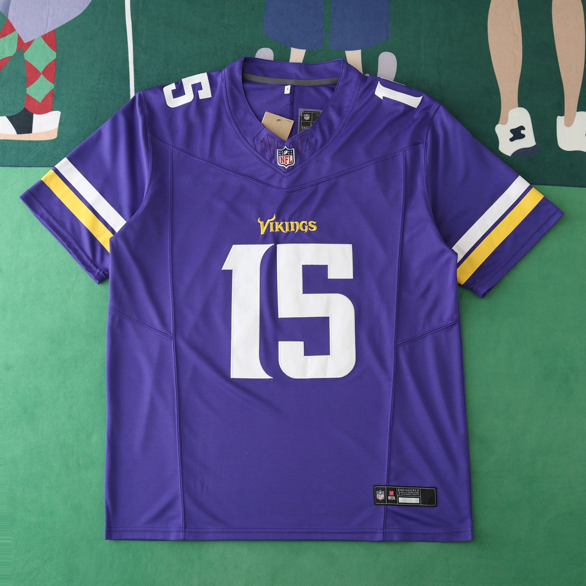 2425 Minnesota Viking Blue 3rd Generation 15 # Turner (please note customization information when placing the order, messages are not included)