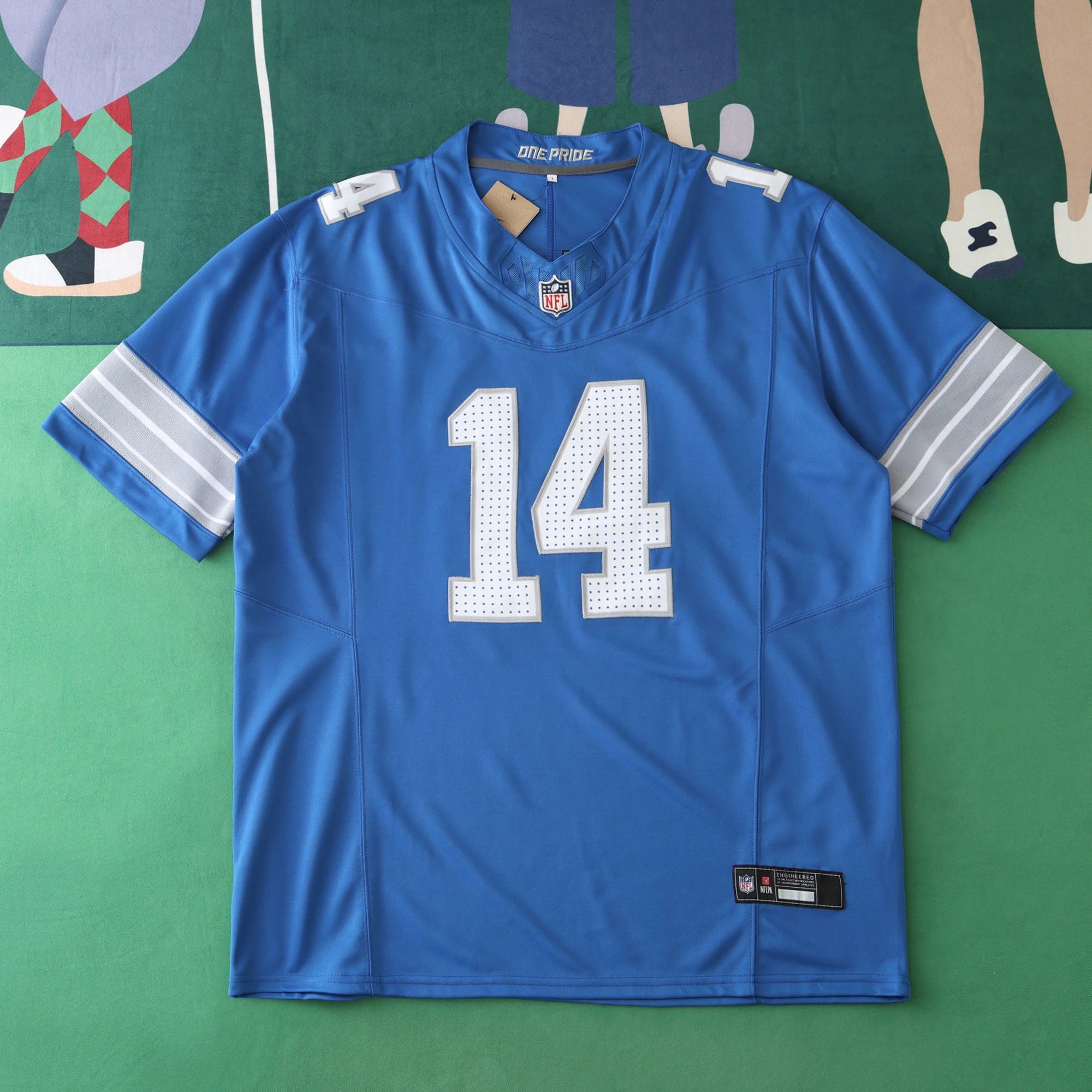 2425 Detroit Lions Blue 3rd Generation 14# ST BROWN (Please note customization info when placing order, messages are not counted)