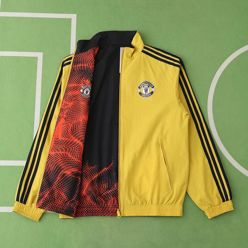 24/25 Manchester United Yellow/Black-Orange Reversible Jersey (Please note customization info in order remarks; messages won't count)