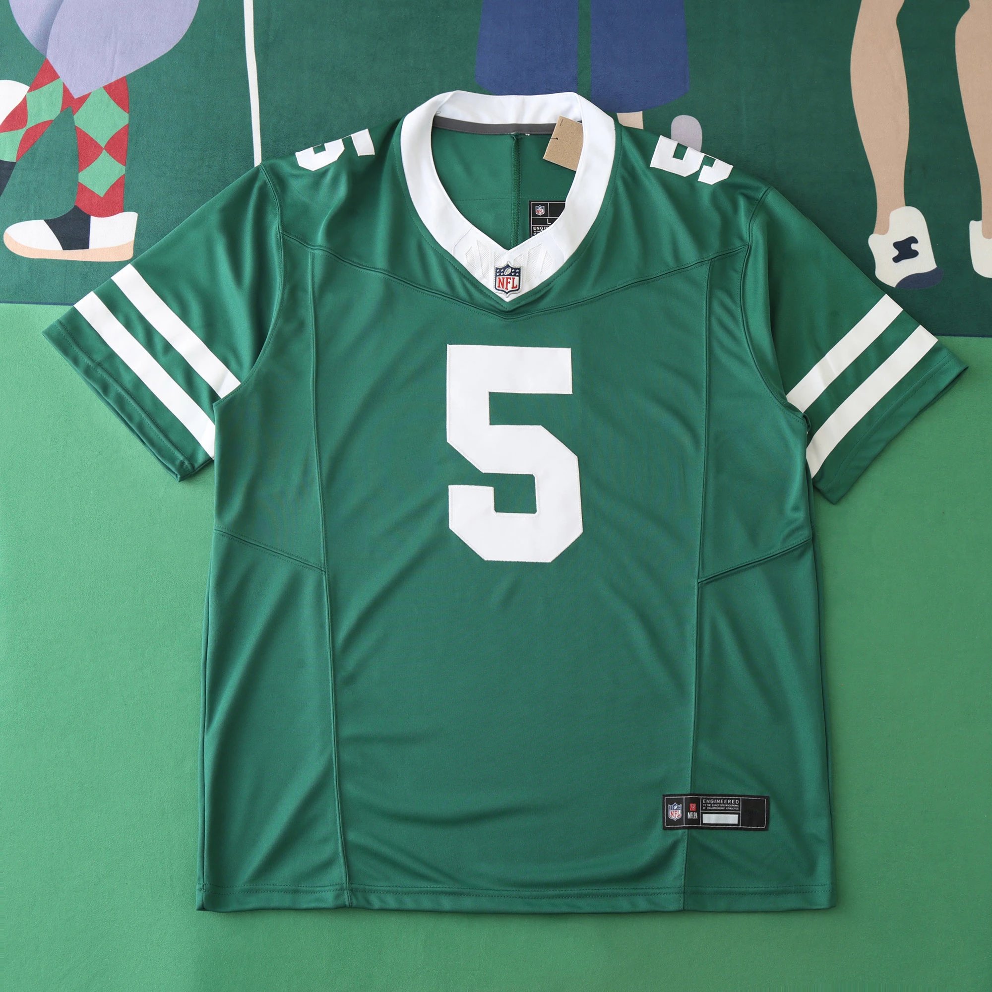 2425 New York Jets Green Jersey 3rd Generation #5 Wilson (Please note customization info in order remarks, messages not accepted)