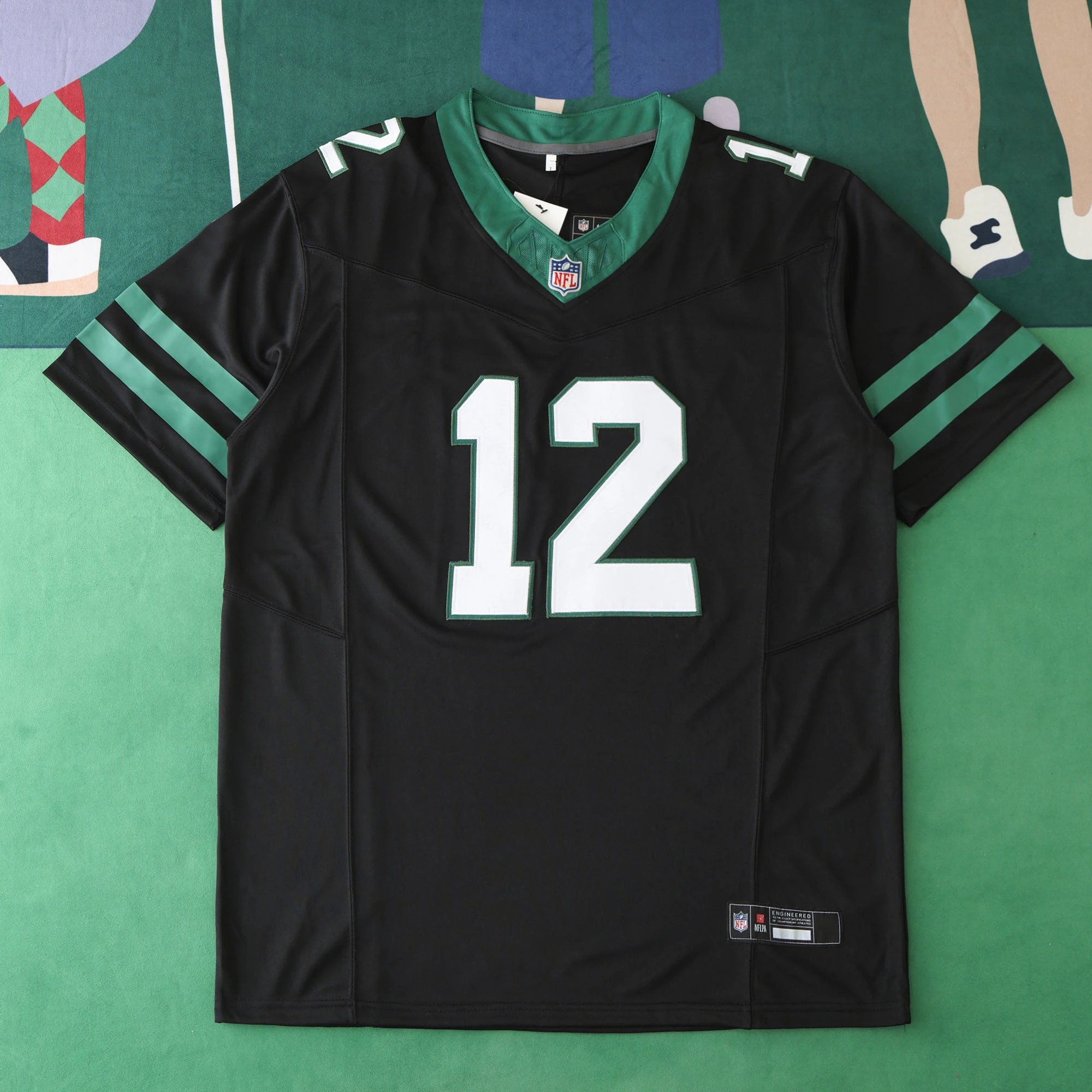 2425 New York Jets Black Legacy 12# NAMATH (Please note customization info when placing order, messages won't count)