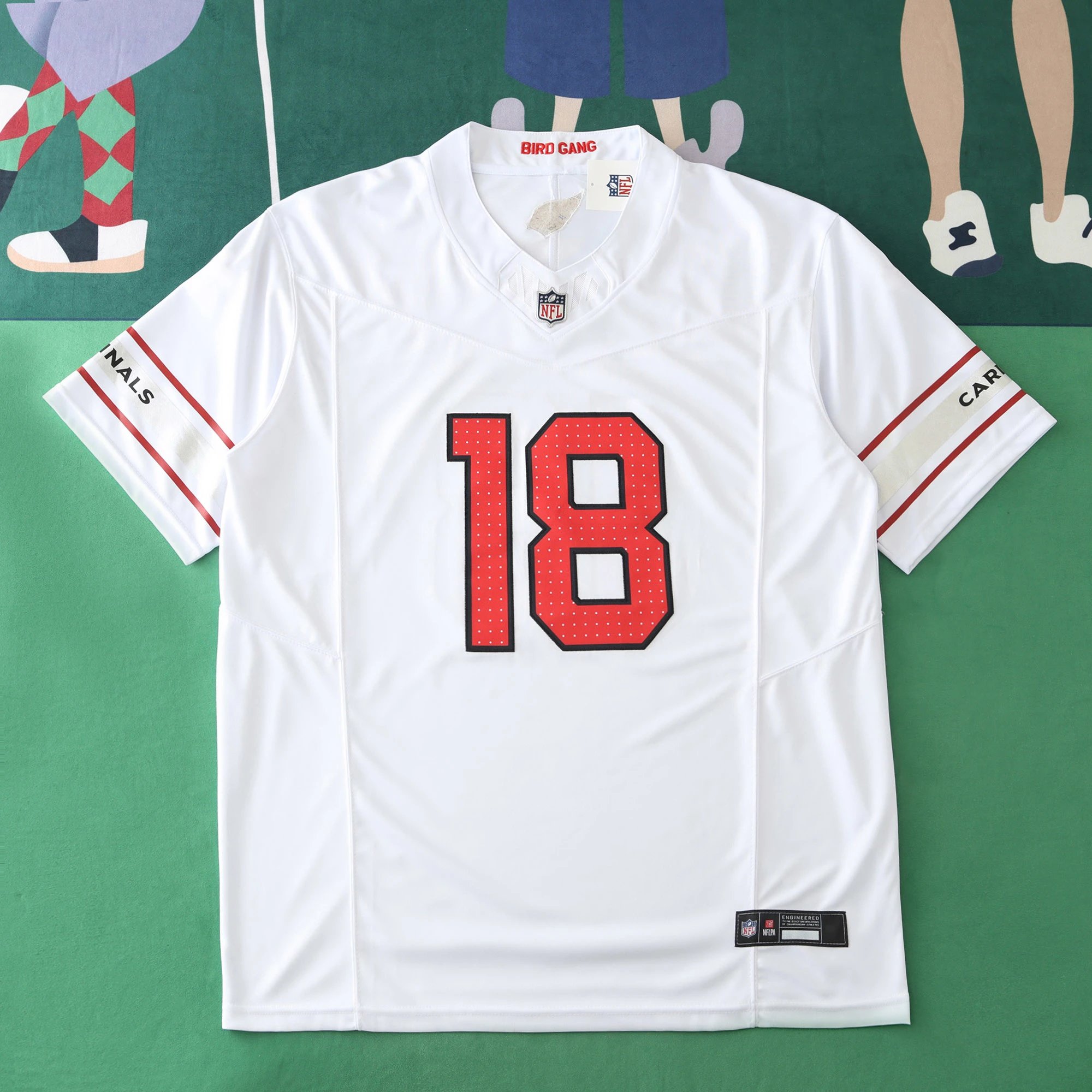 2425 Arizona Cardinals White 3rd Generation 18# HARRISON JR (For custom information, please leave a note when placing an order; sending a message does not count)
