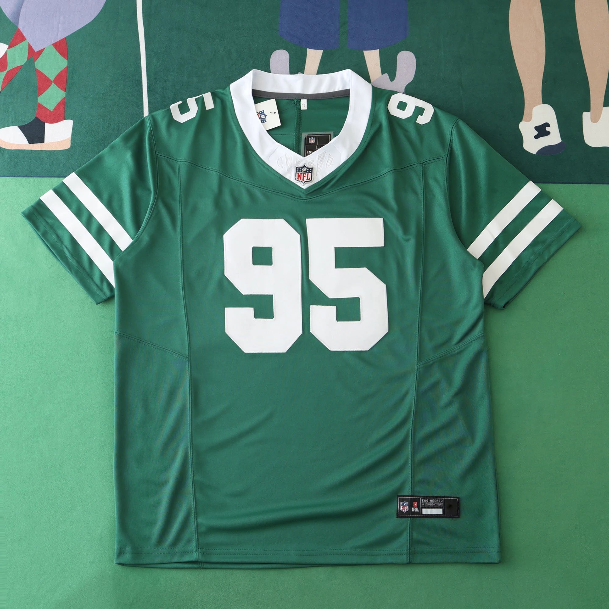 2425 New York Jets Green 3rd Generation 95 Williams (For custom info, please leave a note when placing order; messages are not counted)