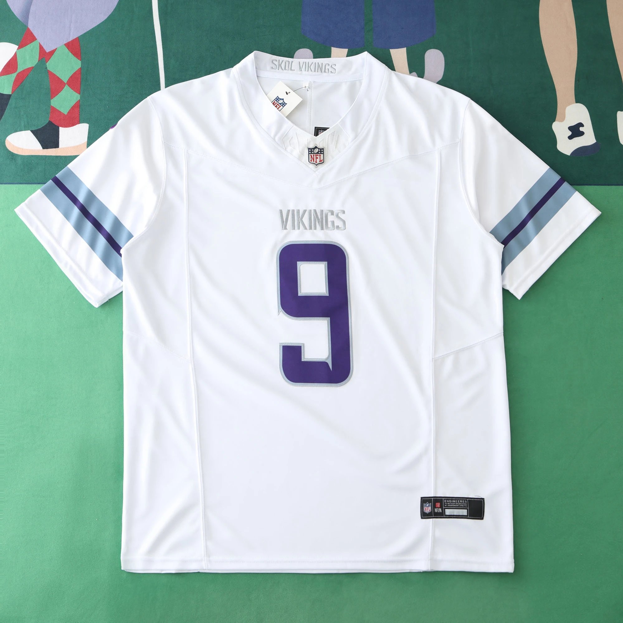 2425 Minnesota Vikings White 3rd Generation 9# McCarthy (For customized information, please leave a note when placing an order; sending a message does not count)