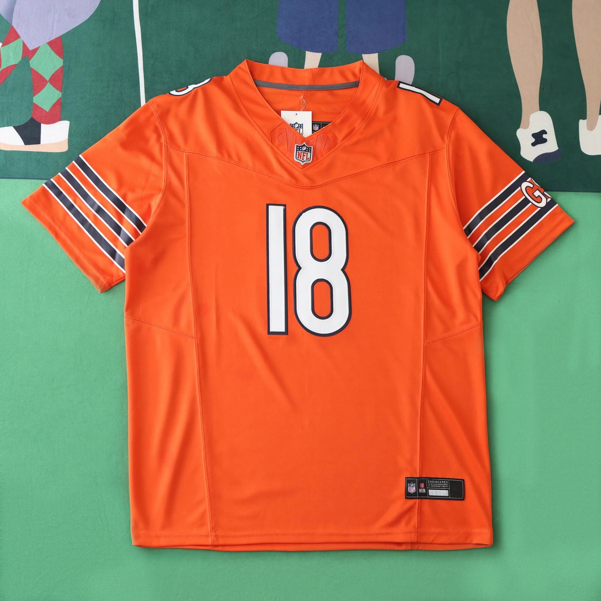 2425 Chicago Bears Orange 3rd Generation 18# Williams (For custom info, please leave a note when placing your order; sending a message does not count)