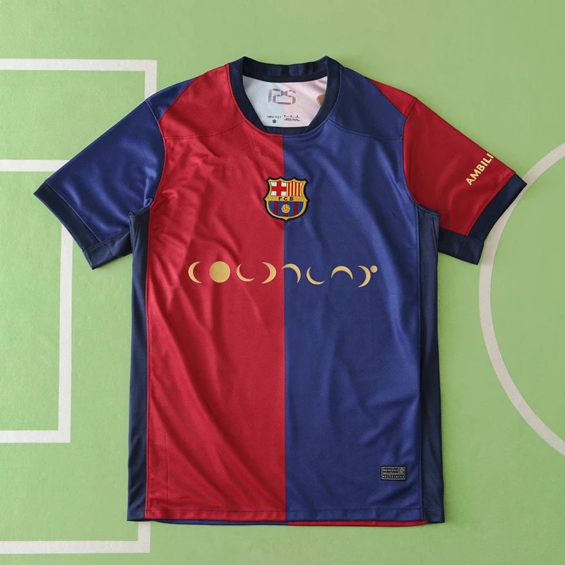 24/25 Barcelona Home Coldplay Thai Version (For custom orders, please leave a note when placing the order; do not send private messages)
