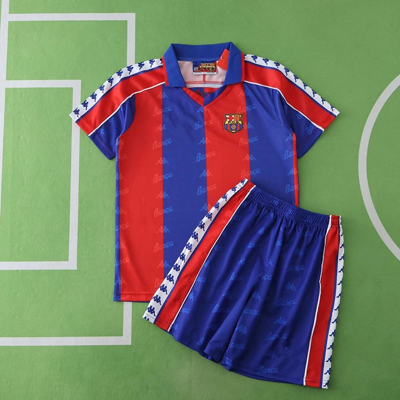 9295 Barcelona Home Kids Kit (Please note customization info when placing order, messages not counted)