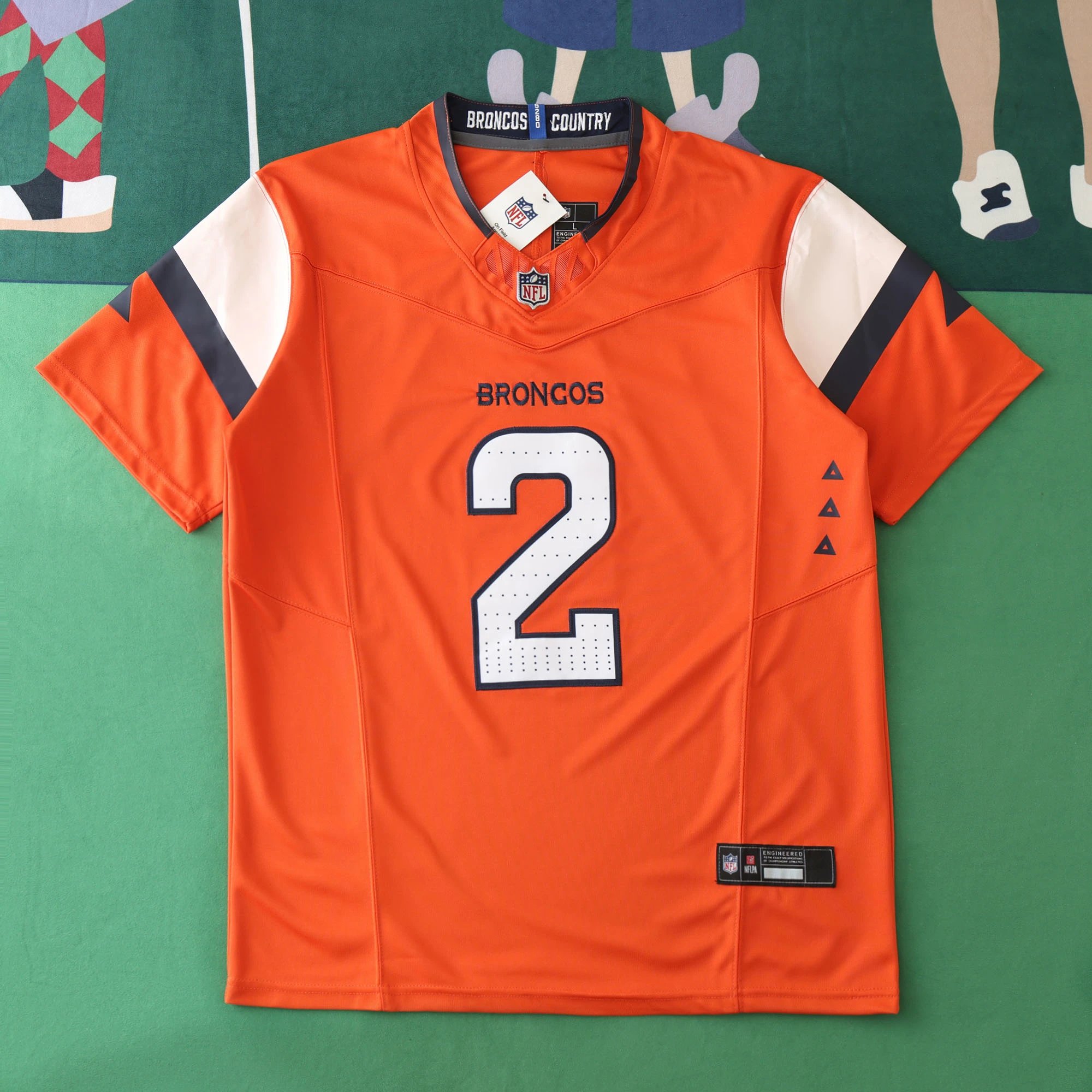 2425 Denver Broncos Orange Jersey 3rd Generation 2#SURTAINII (Please note customization details in order remarks, messages are not counted)
