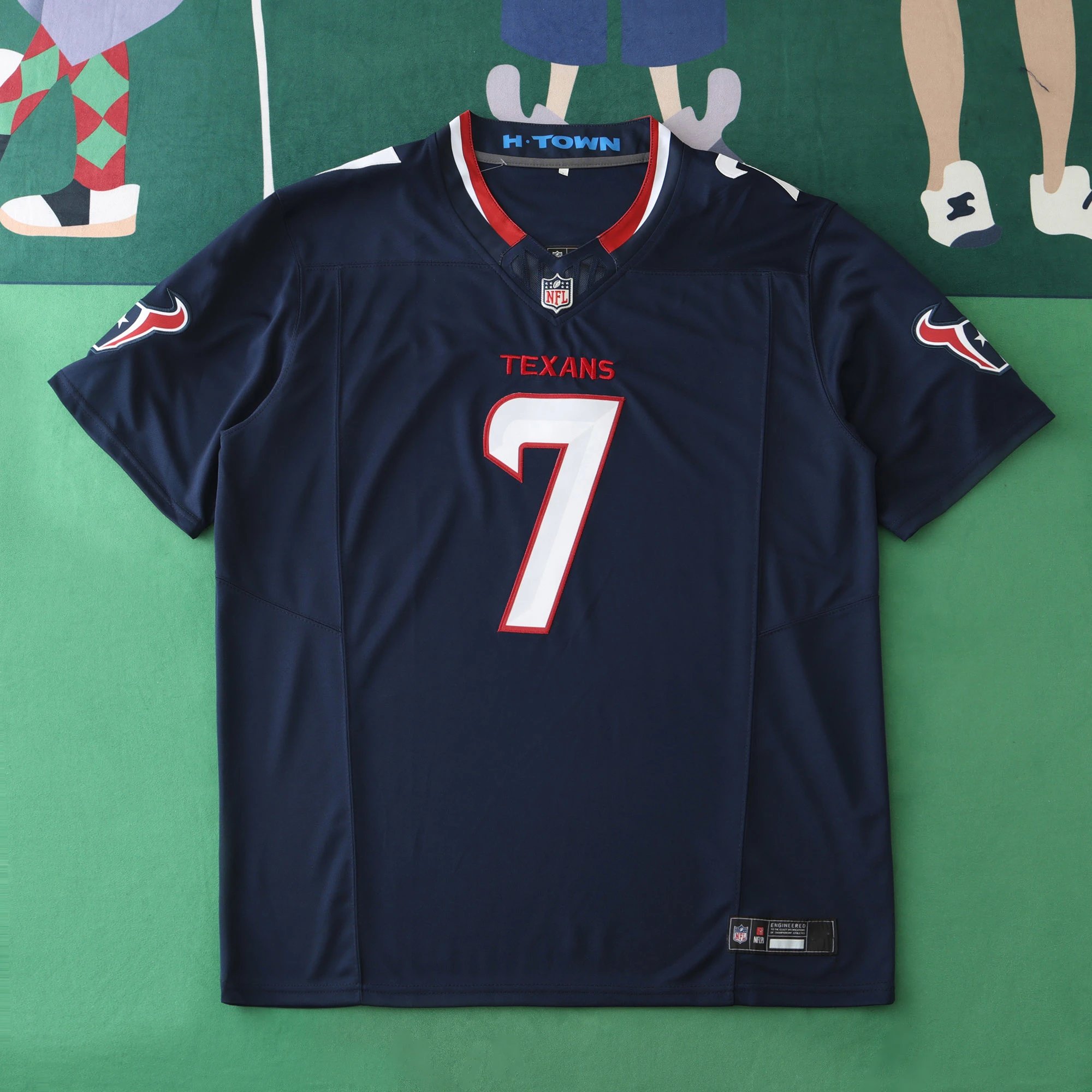 2425 Houston Texans Navy Blue 3rd Generation 7# STRUO (Please note customization info when placing order, sending messages does not count)