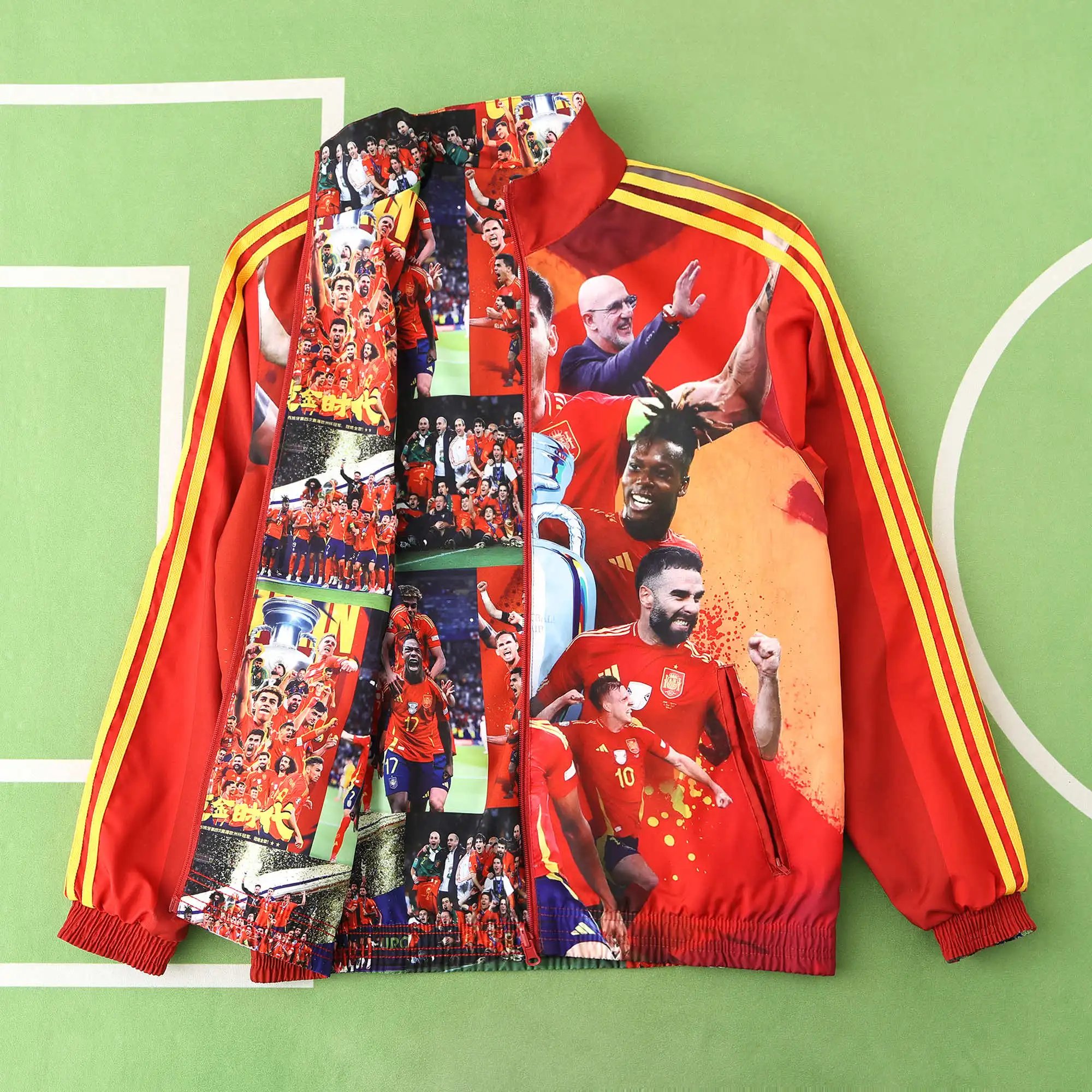 2425 Spain Red Championship Jersey Red Championship Double-Sided (Custom info must be noted when placing order, messages not counted)