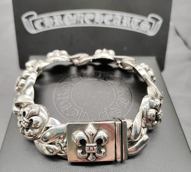 Chrome Hearts Thick Bracelet with Cross [40+ styles] foto 5