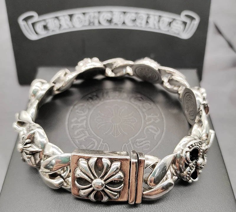 Chrome Hearts Thick Bracelet with Cross [40+ styles] foto 6
