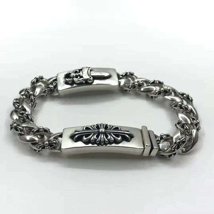 Chrome Hearts Thick Bracelet with Cross [40+ styles] foto 2