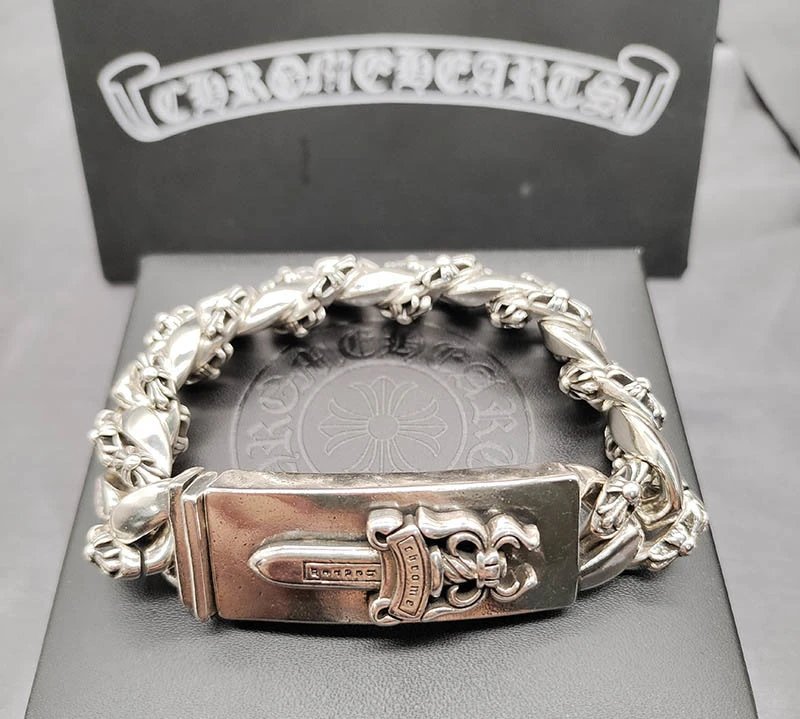Chrome Hearts Thick Bracelet with Cross [40+ styles] foto 4