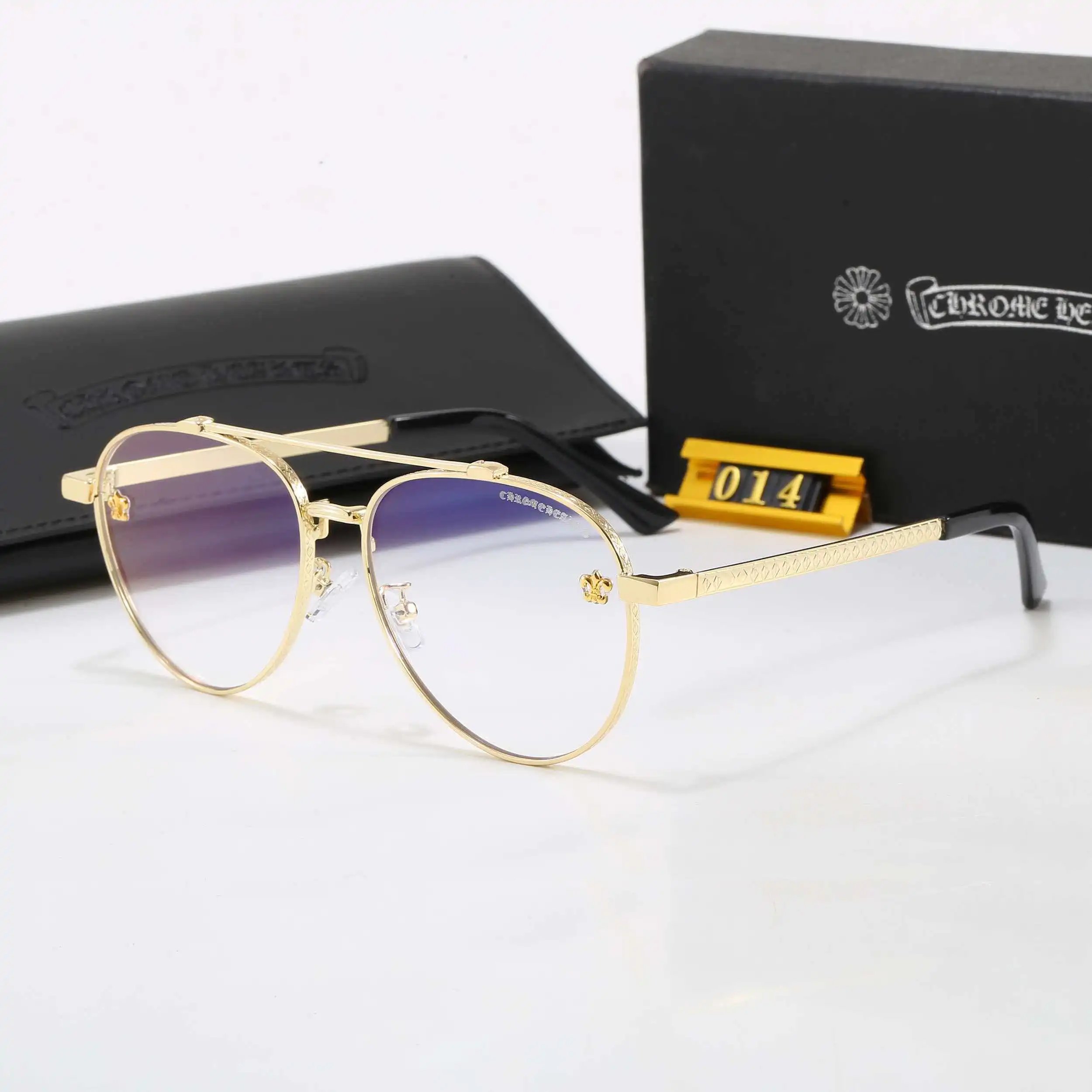 Chrome Hearts 2273 Black Rectangular Eyeglasses