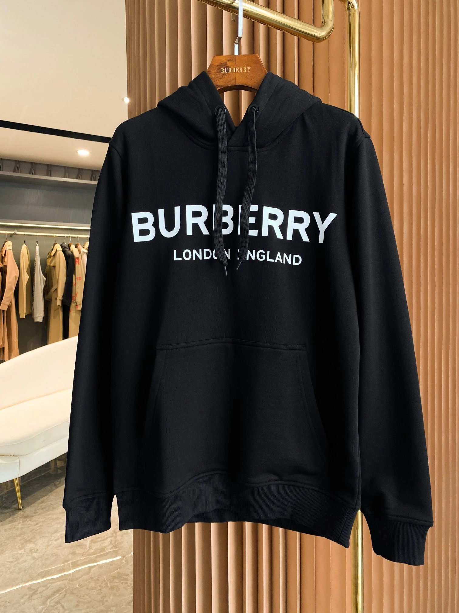 Burberry Hooded sweatshirts with logo patch or embroidered equestrian motif — 7-1