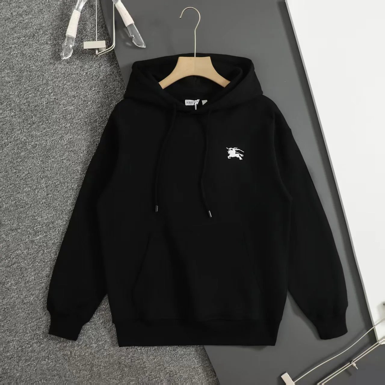 Burberry Hooded sweatshirts with logo patch or embroidered equestrian motif — 5-2