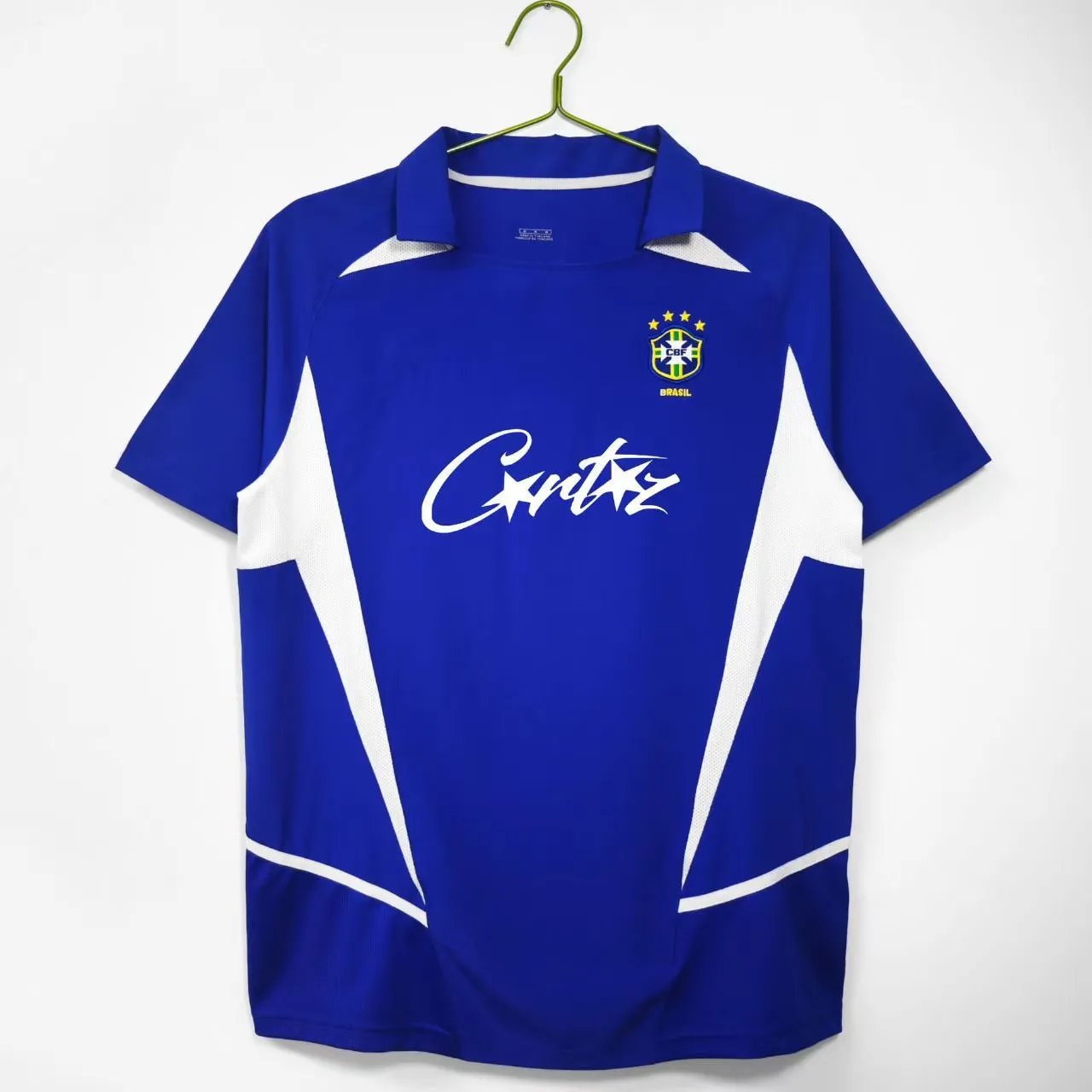 Adidas Football Jerseys Short-Sleeve Jersey — 02 Brazil blue vintage