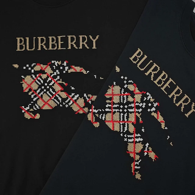 Burberry Hooded sweatshirts with logo patch or embroidered equestrian motif product detail image 68