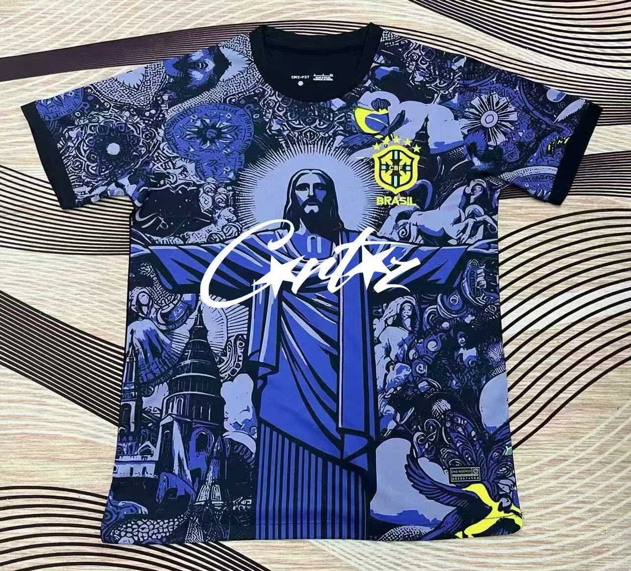 Adidas Football Jerseys Short-Sleeve Jersey — Brazilian goddess royal blue