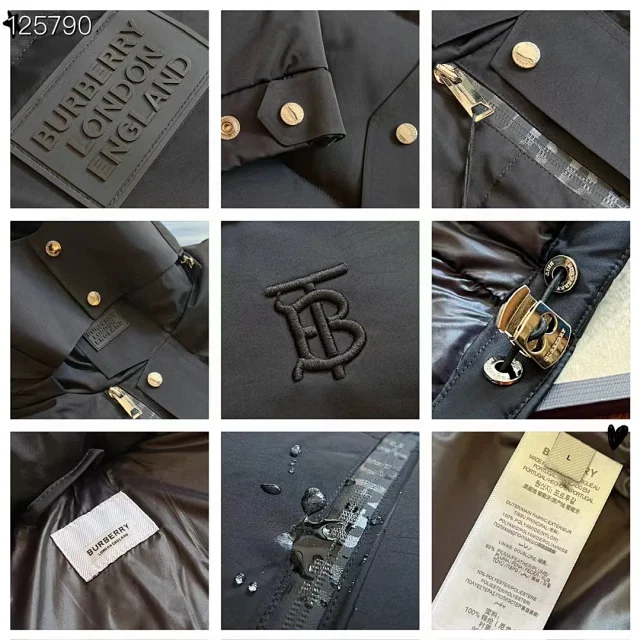 Burberry Down Jackets Hooded Puffer Jacket with Check Lining product detail image 73