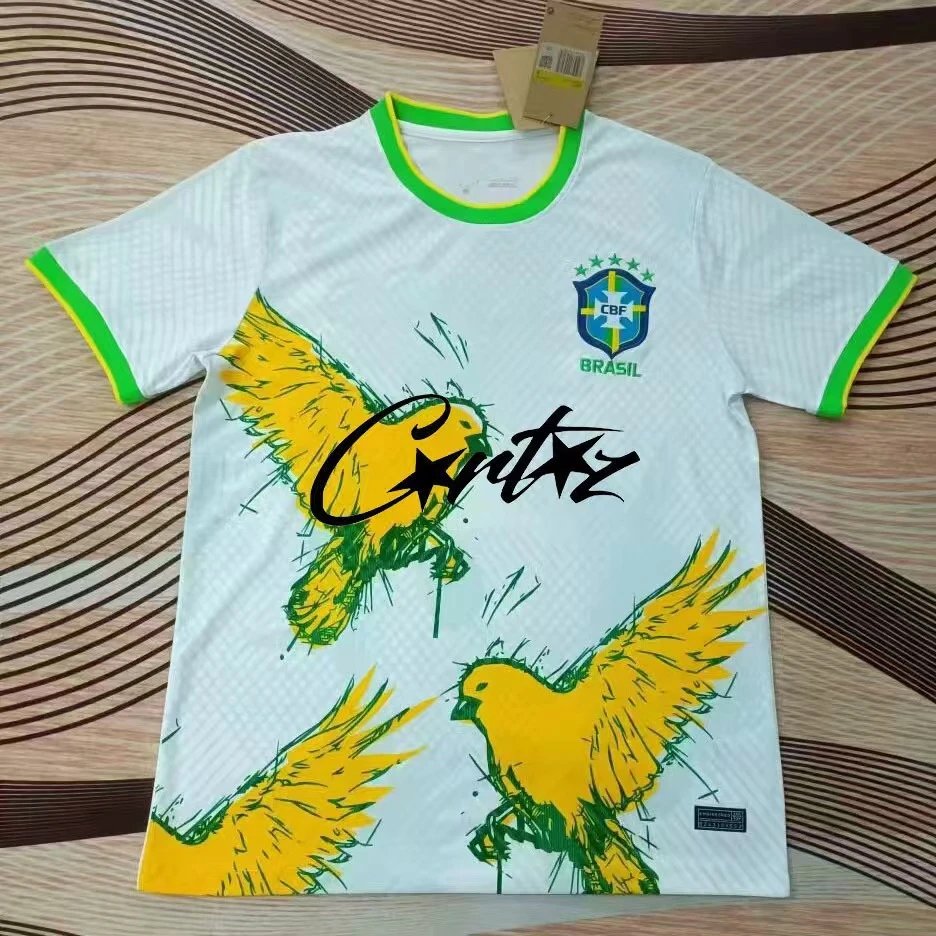 Adidas Football Jerseys Short-Sleeve Jersey — brazilian pigeon white