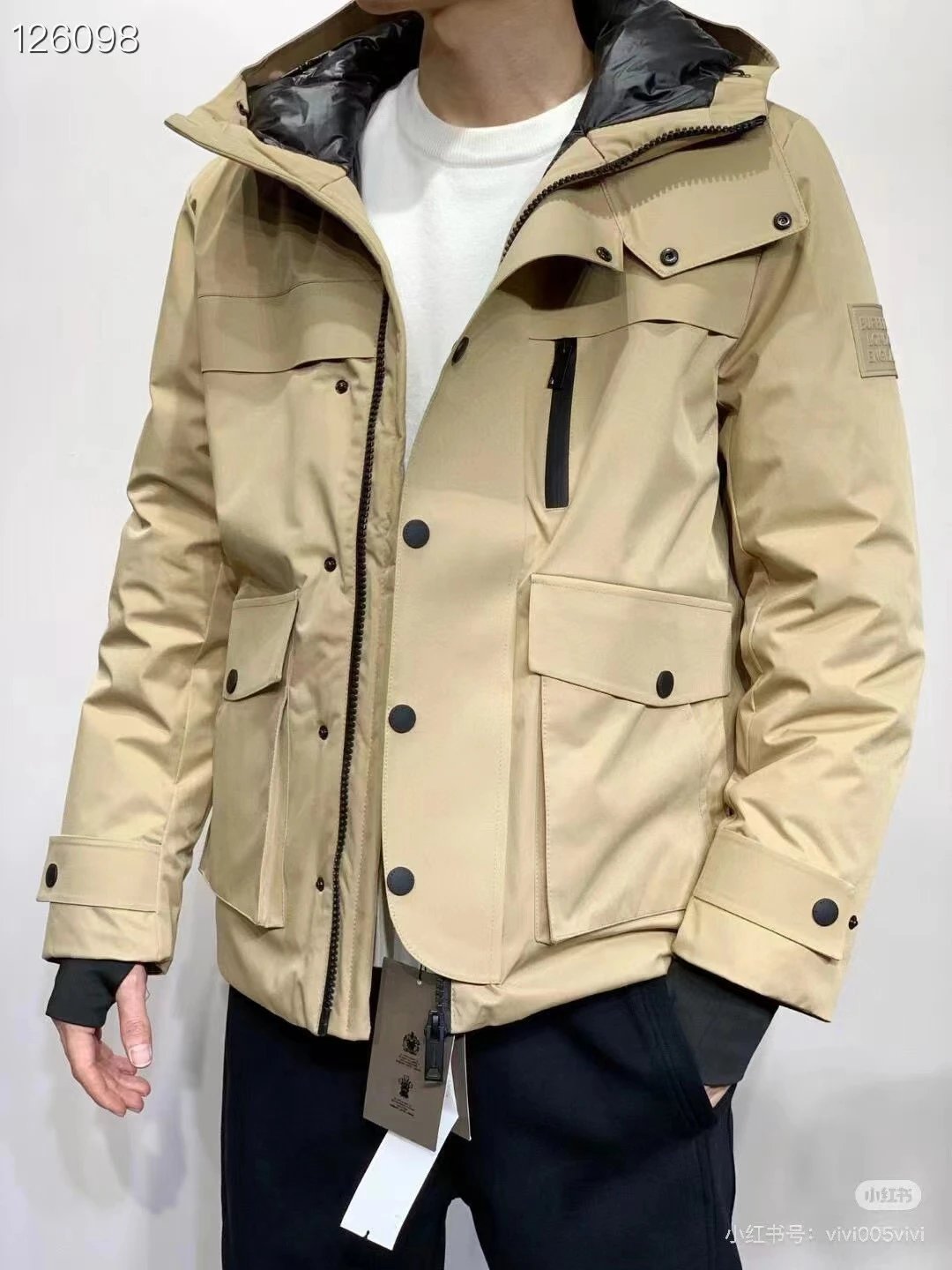 Burberry Down Jackets Hooded Puffer Jacket with Check Lining image 12
