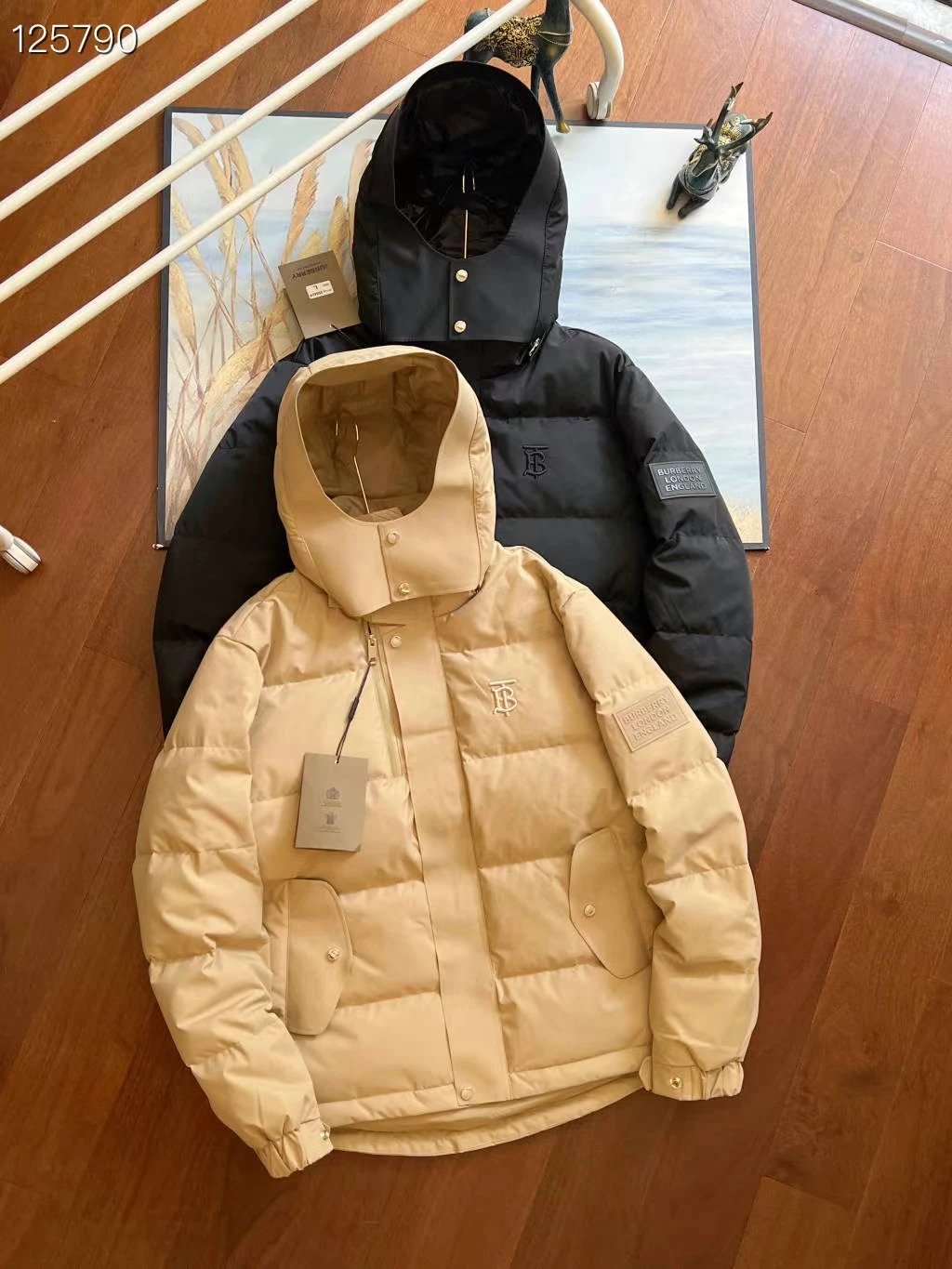 Burberry Down Jackets Hooded Puffer Jacket with Check Lining image 9