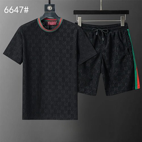 Gucci Matching Sets Short-Sleeve Top and Drawstring Shorts Set — 0-0
