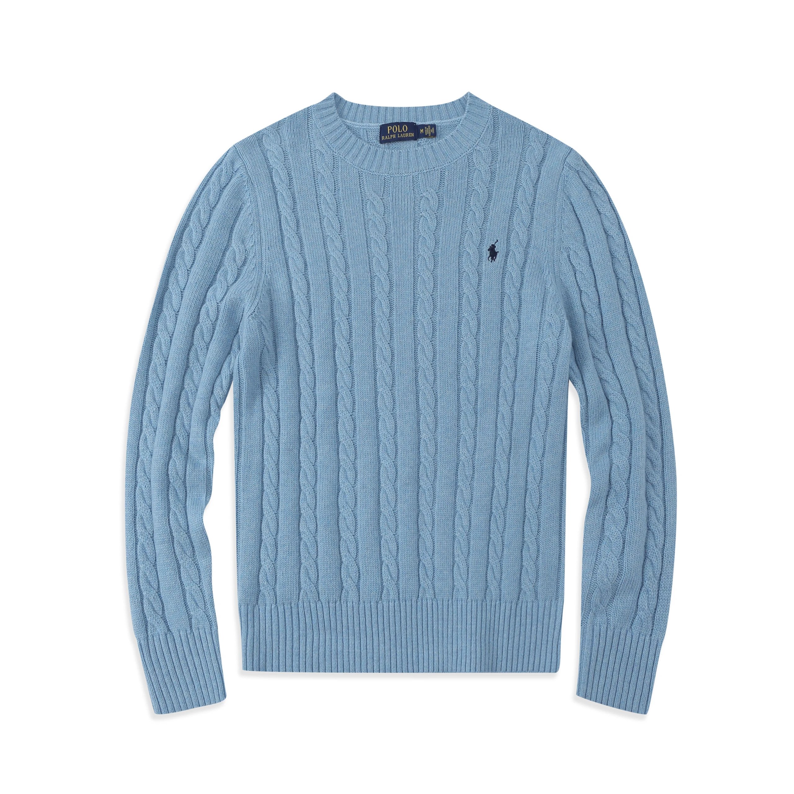 Men's Light Blue Crew Neck