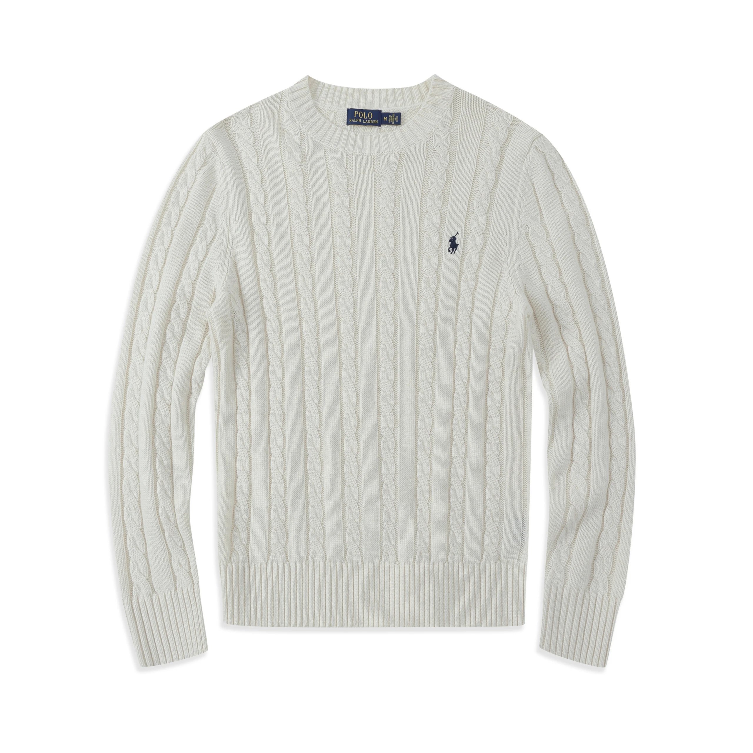 Men's White Crew Neck