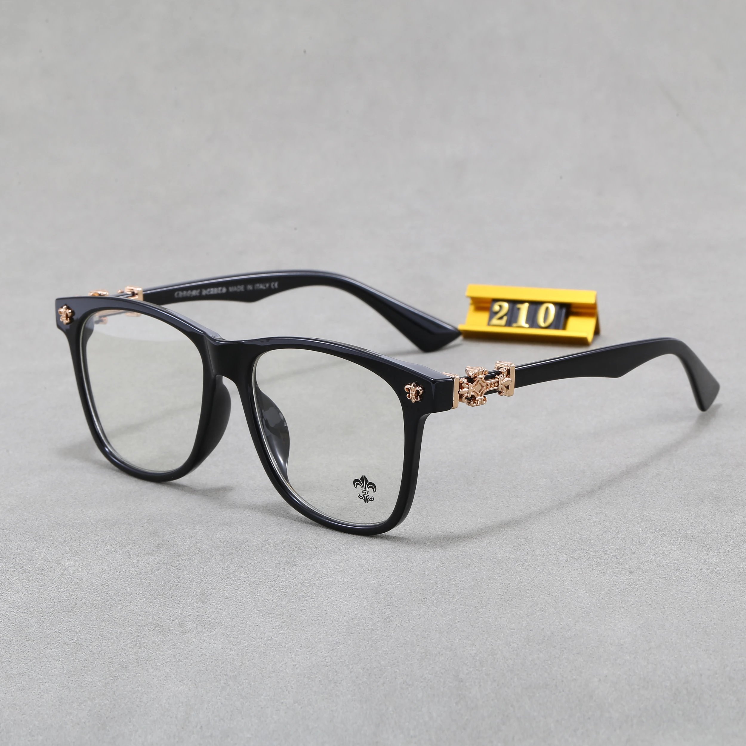 Chrome Hearts 2273 Black Rectangular Eyeglasses
