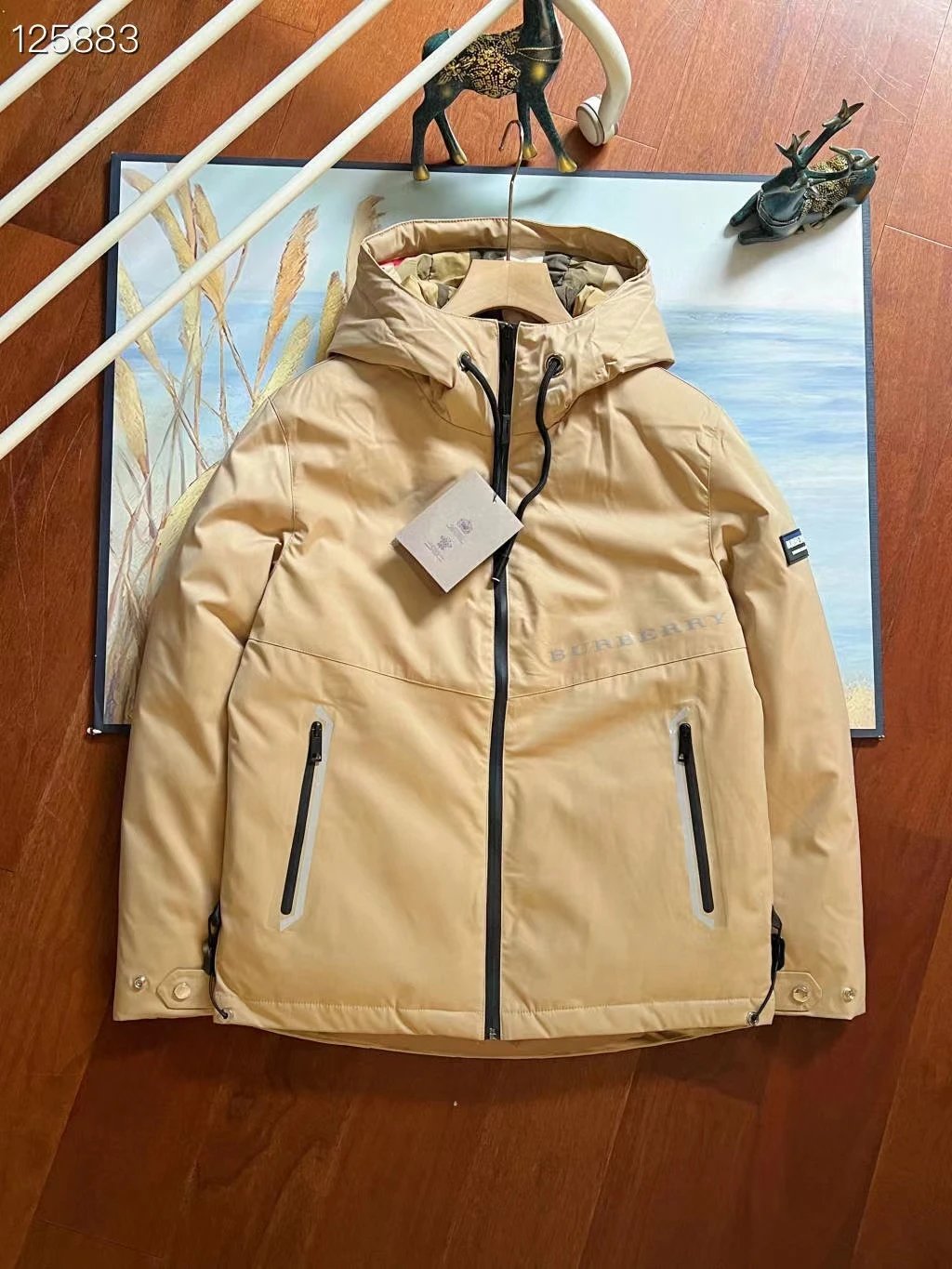 Burberry Down Jackets Hooded Puffer Jacket with Check Lining — 6