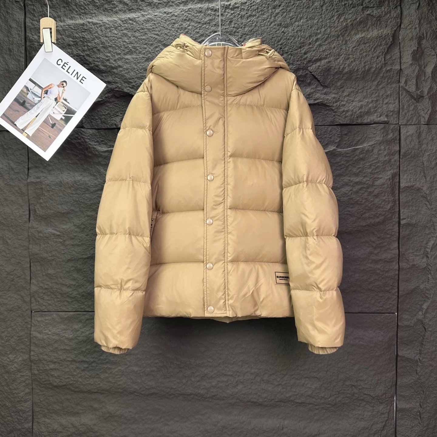 Burberry Down Jackets Hooded Puffer Jacket with Check Lining — 8-2