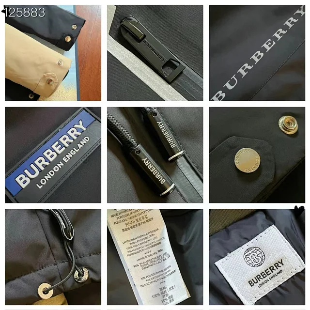 Burberry Down Jackets Hooded Puffer Jacket with Check Lining product detail image 38