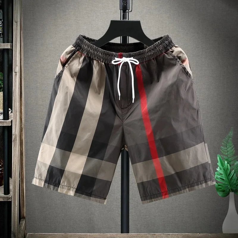 Burberry Shorts Drawstring patterned — 9 K 002 Large dark color (color pattern position is random)