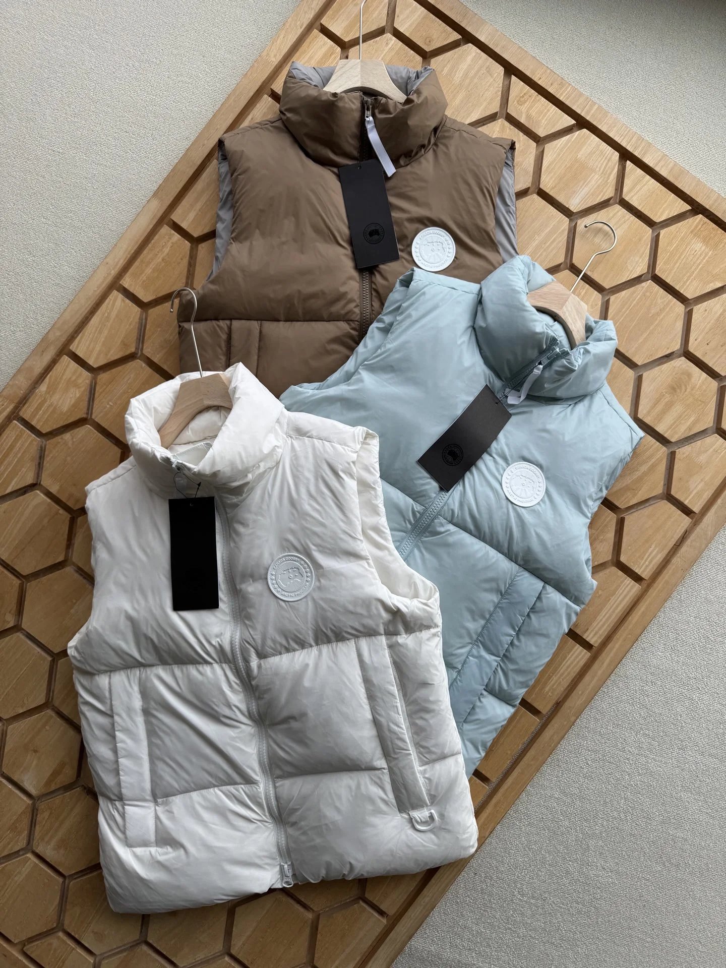 Canada Goose Lightweight Navy Blue Hooded Puffer Jacket