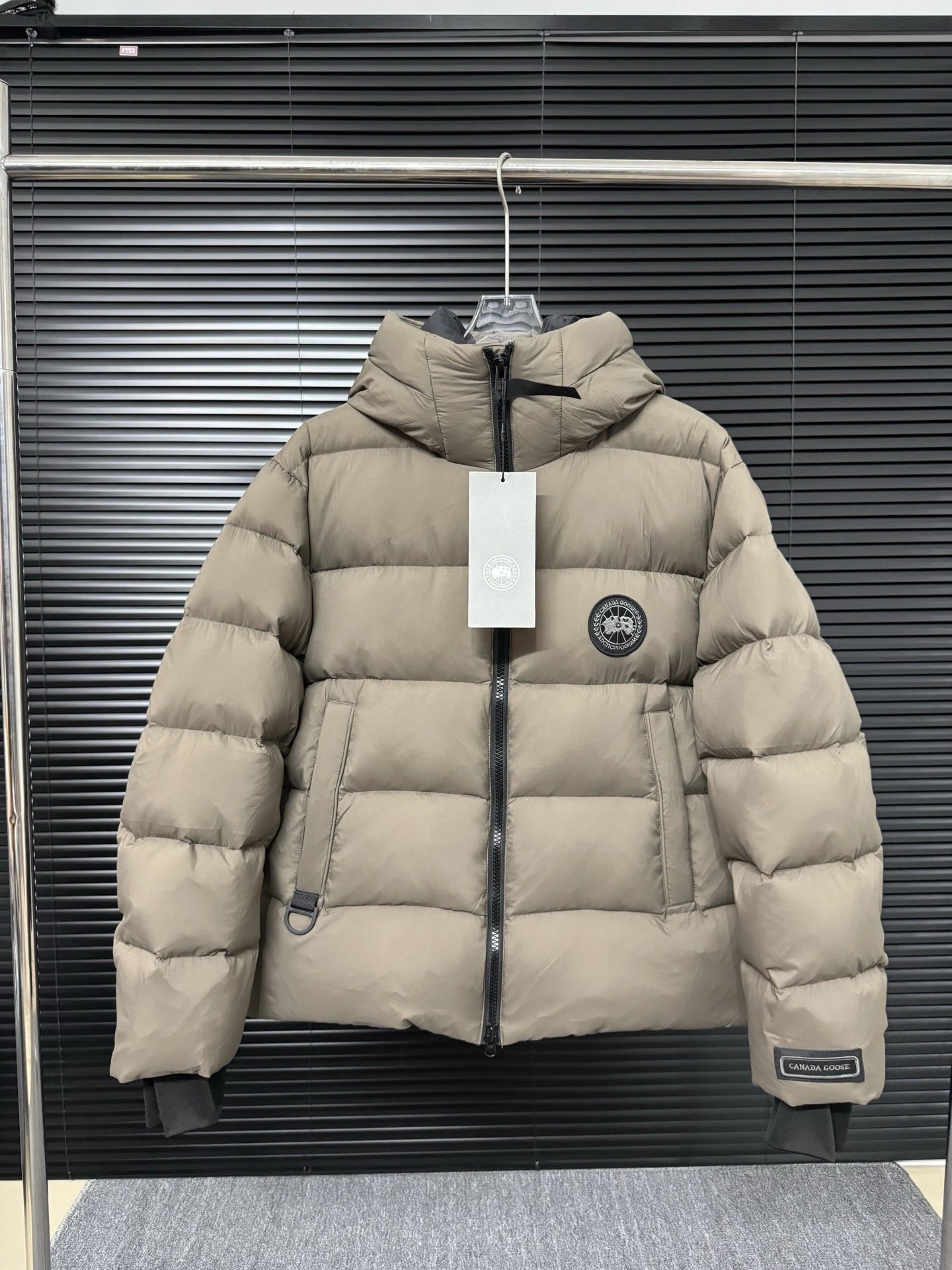 Canada Goose Lightweight Navy Blue Hooded Puffer Jacket